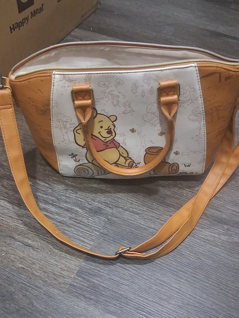 Loungefly DusneyTan & Cream Winnie the Pooh Shoulder Bag